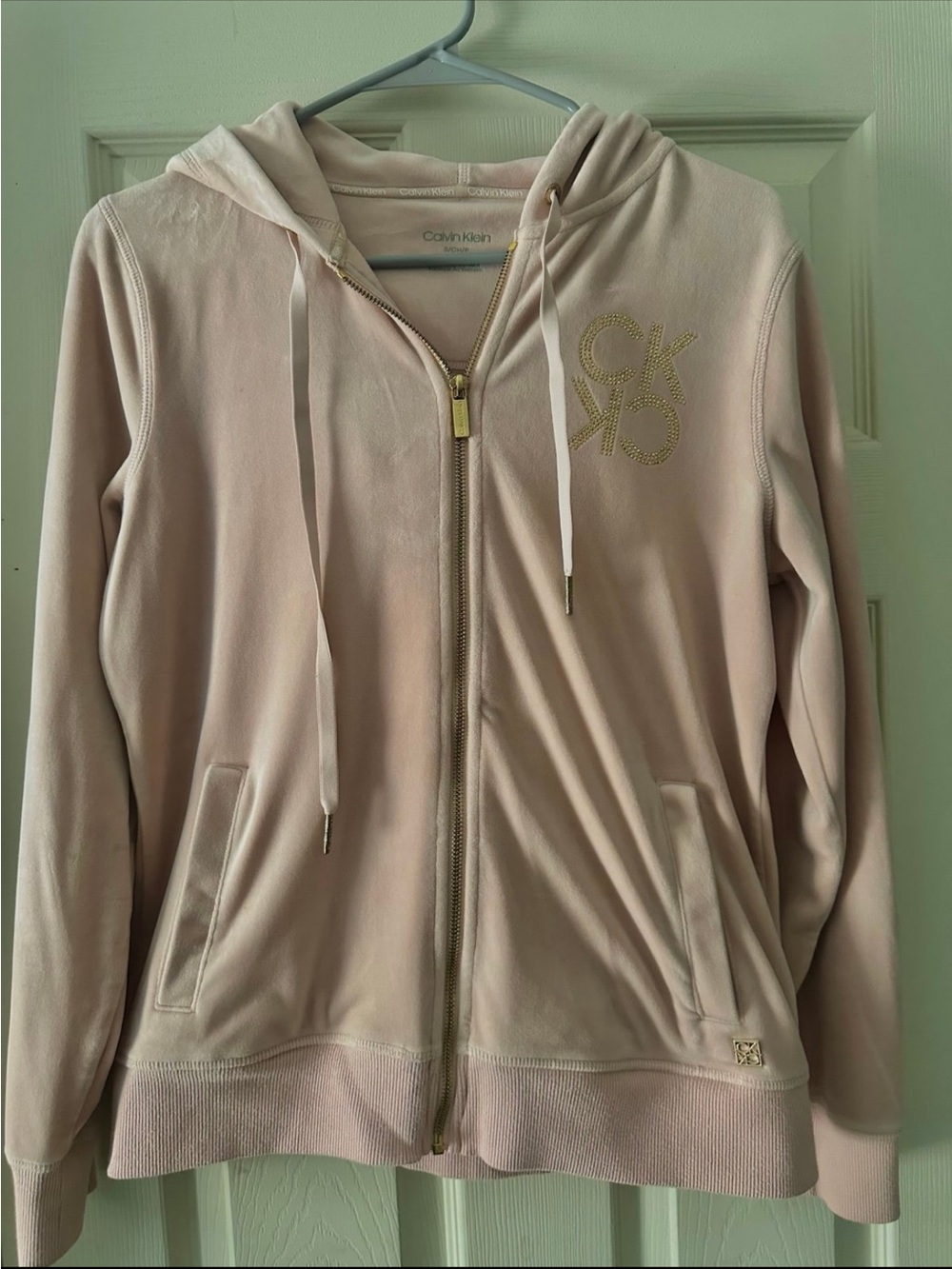 Calvin Klein Light Pink Zip-Up Hoodie
